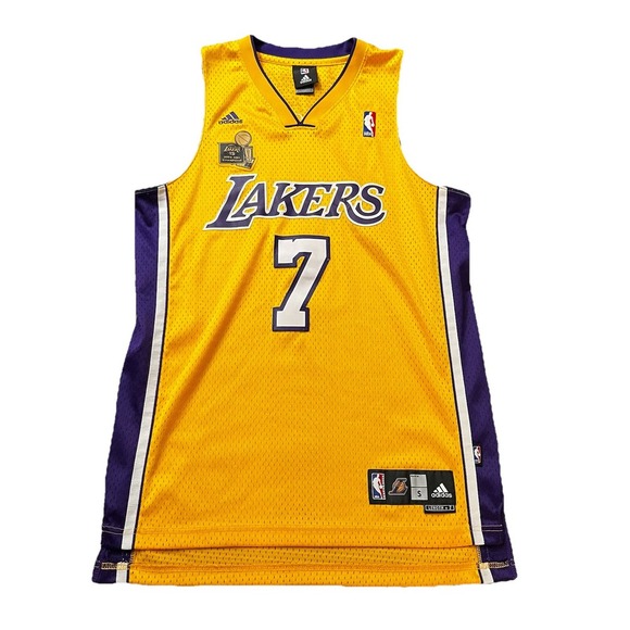 2009 Adidas Los Angeles‎ Lakers 15 NBA Champions Lamar Odom Jersey